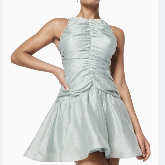 Elliatt Shine Open Back Ruched Mini Cocktail Dress ruched M NWT M $225 - Picture 6 of 8